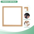 thumbnail image 2 of 2-Pack Dried Flower Frame, 8 x 8 Inch Double Acrylic Wooden Dried Flower Photo Floating Frame [Wood Color], 2 of 7