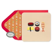 Papersong Premium Thinking of You Friendship Card (Sushi)