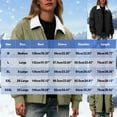 thumbnail image 3 of Levmjia Womens Jacket Long Sleeve Pure Color Turtleneck Zippered Pockets Outdoor Warm Winter Coat Casual Loose Fit Polyester Top For Travel Work, 3 of 9