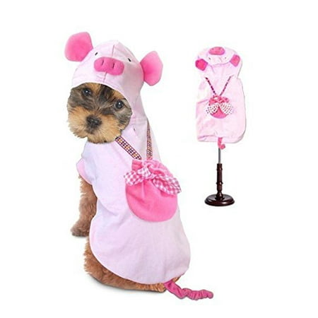 Dog Costume PIG COSTUMES Dress Your Dogs as Farm Animal Pink Piglet(Size 0)