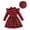 Red-gLy, variant on Mnyotv Long Sleeve Dress for Girls with Beret Hats Christmas Sweater Dresses Two Piece Set Toddler Winter Outfits Size 9-12Months