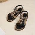 thumbnail image 4 of Womens Orthopedic Shoes, Orthopedic Shoes for Women Wide Width, Womens Sandals Arch Support Summer Beach Sandals Comfort Walking Shoes Bohemian Flip Flops Sandals for Women, Black 5, 4 of 9
