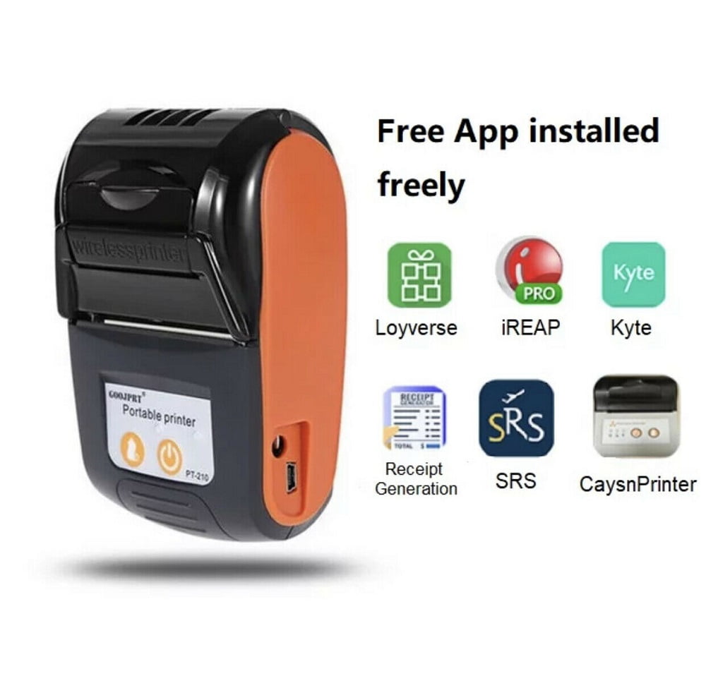 58mm Wireless Receipt Printer POS Portable Bluetooth Thermal Label Printer