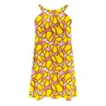 thumbnail image 5 of Wycnly Dresses for Women 2024 Summer Sleeveless Round Neck Baseball Print Casual Mini Sundress Beach Vacation High Waist Strap Tank Short Sun Dresses Yellow l Clearance Clothes, 5 of 5