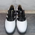 thumbnail image 4 of Ad-id-as MC Z-Traxion Men's Size 9.5 Golf Shoes Spikeless IF2714 White Black, 4 of 6