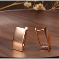 thumbnail image 4 of Aretes  Cuadradas Pendientes Mujer de Oro Galvanizado Elegantes De 18k Regalo Para Mujeres, 4 of 4