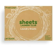 As Seen On Shark Tank Up To 100 Loads (50 Sheets) Of Liquidless Laundry Detergent Sheets Plastic Free Fresh Linen Scent Eco-Friendly Lightweight, Use 1/2 Sheets For Xs Loads A Breeze