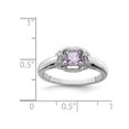 thumbnail image 3 of 2/5 carat (CTW) Bague de quartz rose en argent sterling, 3 of 4