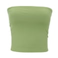 thumbnail image 6 of womens tank tops Strapless Striped Bandeau Tube Top Sleeveless Backless Casual Crop Top, 6 of 6