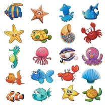 MUNDIDO 20PCS Non Slip Bathtub Stickers, Large Sea Adhesive Kids Anti Slip Decal Threads for Shower and Bath Tub with Premium Scraper