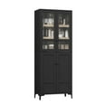 thumbnail image 2 of Elegant 5-Tier Cabinet with Frosted Glass Doors | Adjustable Storage for a Clutter-Free Kitchen, Bathroom or Dining Room, 2 of 8