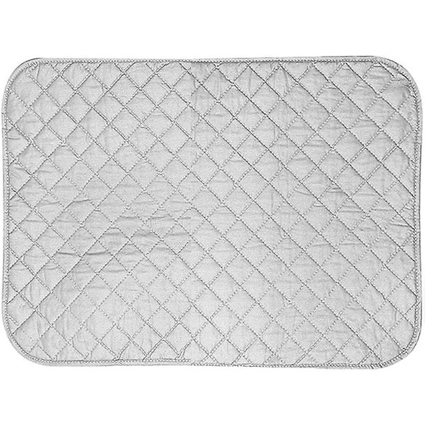 Estera de planchar Manta Mesa Tabla de planchar Lavandería Estera de plancha Lavadora Secadora Almohadilla de tela resistente al calor con imán para coser Viajes 60x55cm Plata LingWen 8390605790119