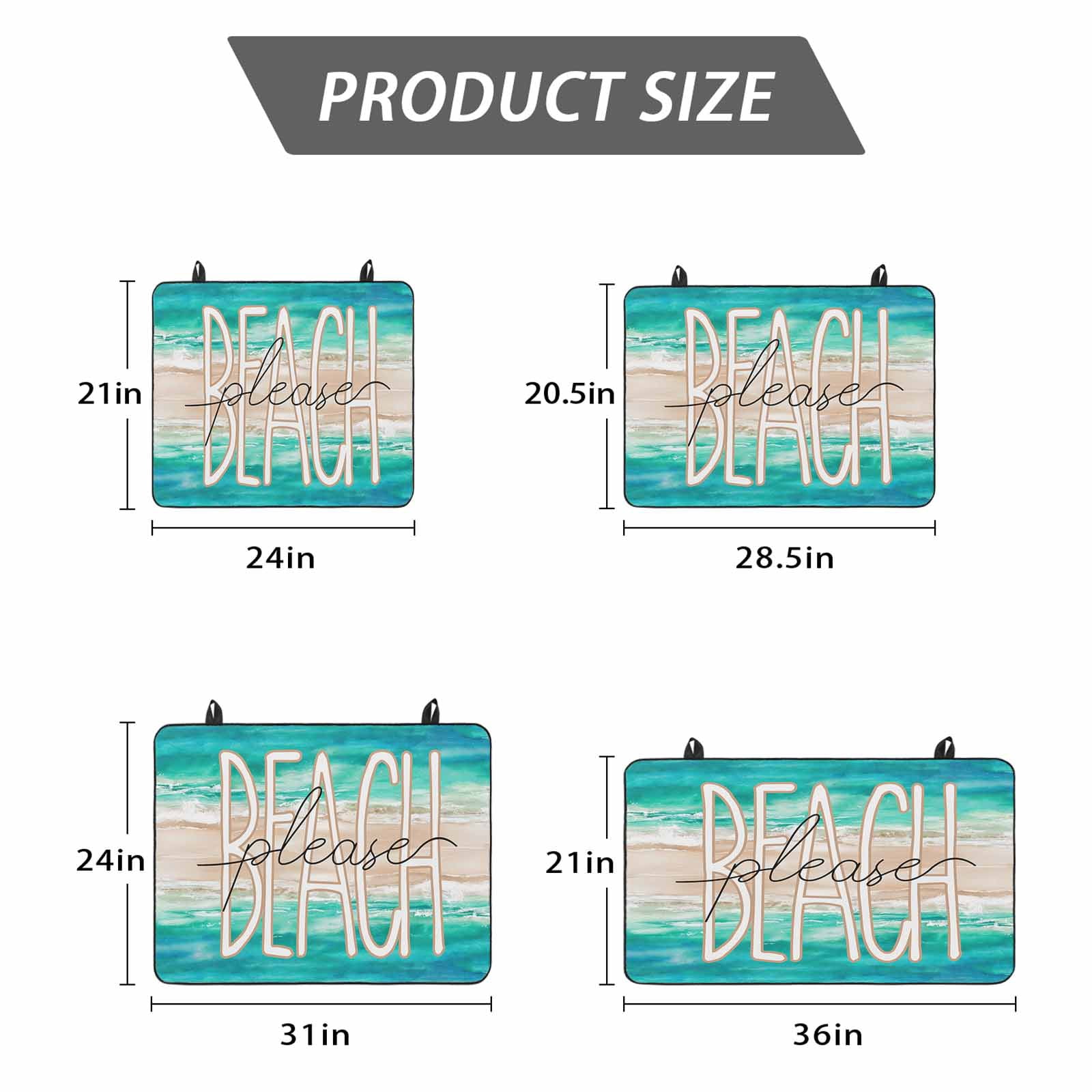 Summer Turquoise Beach Stove Top Cover for Electric Stove, Heat-proof & Non Slip Glass Top Stove Cover Protector, Sand Coastal Waves Gradient Kitchen Flat Cooktop Rubber Mat 24x21 Inches