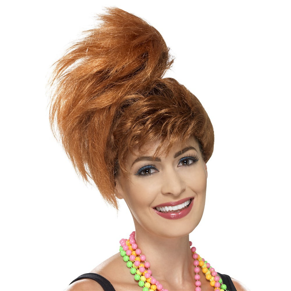 80's Side Ponytail Wig Adult Costume Accessory