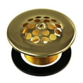 thumbnail image 5 of Westbrass 1-3/8" Bathtub Drain Cover with Trip Lever and Conversion Adaptor Bushing, Polished Brass, 5 of 11