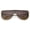 Gold / Lavender, variant on sunglassLA Unisex Futuristic Rimless Metal Crossbar Nuetral Colored Mono Lens Shield Sunglasses 64mm (Gold / Brown) - 65mm