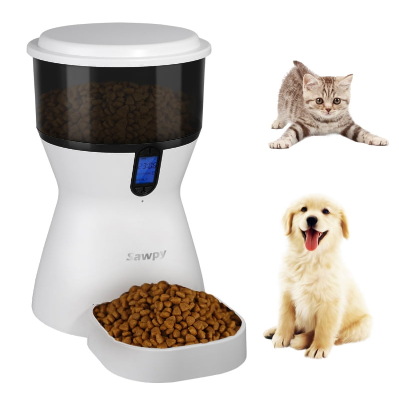 Automatic Cat Feeder Auto Dog Food Dispenser with AntiClog Design