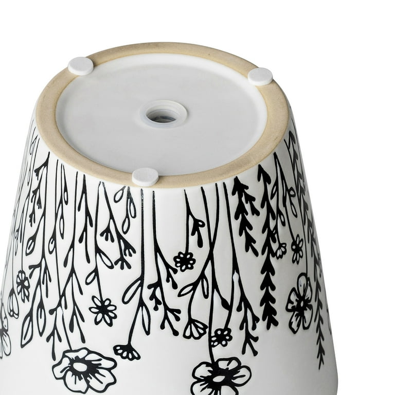 Mainstays Ceramic Wildflower Planter, White, 5.9 inch