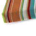 thumbnail image 4 of Jordan Manufacturing 45" x 18" Covert Breeze Multicolor Stripe Rectangular Outdoor Glider Bench Cushion with Ties, 4 of 12