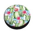 thumbnail image 3 of Junzan Flowers And Cactus Tire Cover Wheel Protector For Truck Suv Trailer Camping Rv Tire Covers-14 Inch, 3 of 9