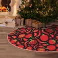thumbnail image 5 of Rateoe Tomatoes And Chili Pattern Christmas Tree Skirt with Ties , Christmas Tree Decorations, Farmhouse Christmas Decor Xmas Holiday Decorations-36", 5 of 6