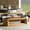 Natural, variant on Kevinplus 43 Inch Lift Top Rectangle Coffee Table with Storage, Modern Wood Coffee Table with Floating Tabletop, Convertible Rising Tabletop for Living Room, Home Office, Black