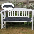 thumbnail image 4 of Cojín de banco de jardín Al aire libre / interior Patio Asiento Cojín Silla Negro 100x50x10cm Sunnimix cubierta de banco, 4 of 7
