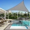 thumbnail image 4 of Tyidzon Triangular Sun Shade Sail 10x10Ft Outdoor Sunscreen Garden Swimming Pool UV Shade Fabric Tarpaulin Sailshade, 4 of 5