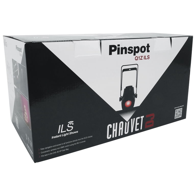 Chauvet DJ PINSPOT Q1Z ILS 20 Watt RGBW LED Compact Pin Spot Light