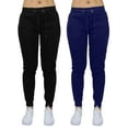 thumbnail image 5 of 2-Pack Womens French Terry Fashion Jogger Lounge Pants (S-2XL), 5 of 11