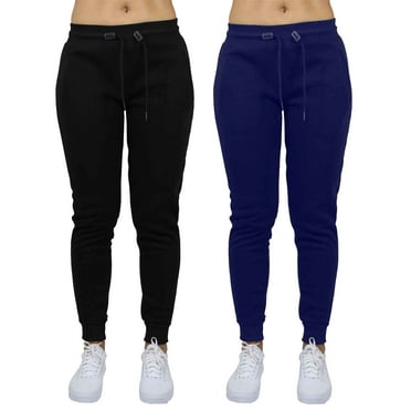 2-Pack Womens French Terry Fashion Jogger Lounge Pants (S-2XL)