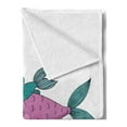thumbnail image 2 of Mermaid Soft Flannel Fleece Throw Blanket, Baby Mermaid Sleeping on Top Giant Fish Happy Best Friends Kids Nursery Theme, Cozy Plush for Indoor and Outdoor Use, 70" x 90", Purple Teal, by Ambesonne, 2 of 5