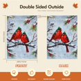 thumbnail image 2 of Winter Garden Flag for Outdoor Snow-covered Trees Durable Garden Decor for Outdoor - 28x40 Inch Cute Birds Evergreen Tree Winter Scene Washable Garden Decor for Outdoor for Farmhouse Yard Lawn, 2 of 6