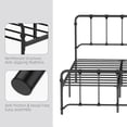 thumbnail image 6 of Metal Platform Bed Frame with Headboard and Footboard, Full Size Heavy Duty Steel Slat Mattress Foundation with Storage, No Box Spring Needed, Tool-Free Easy Assembly, Black, 6 of 7