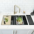thumbnail image 7 of Stylish 15 3/8" x 9 1/4" Stainless Steel Over the Sink Colander A-04, 7 of 7