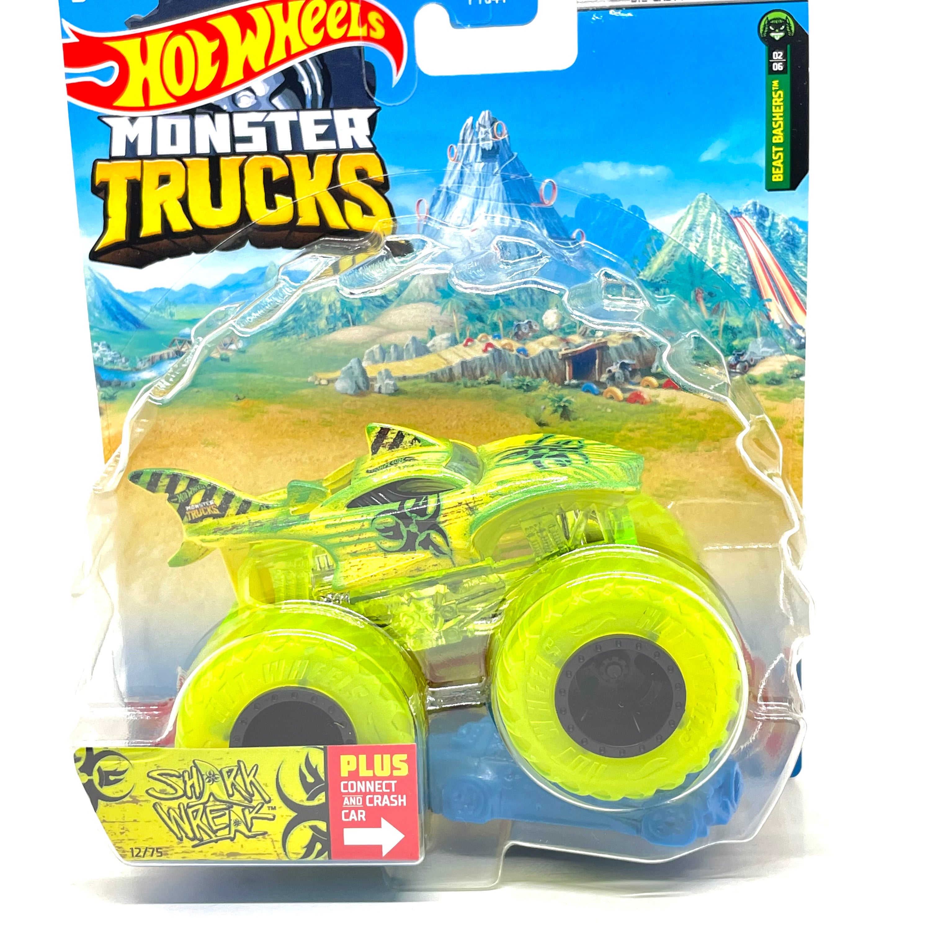 green shark monster truck