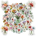 thumbnail image 5 of 35pcs-200pcs Decorative Floral Stickers Bouquet Nature Stickers Garden Stickers for Laptops Notebooks Guitars, 5 of 9