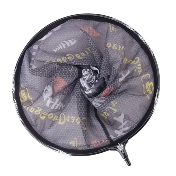Red de pesca de carbono de 30-40 cm Agujero telescópico Profundidad Aterrizaje Dip Net Aparejos de pesca