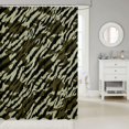thumbnail image 2 of Manfei Rustic Camouflage Shower Curtain 72Wx72L, Contemporary Art Camo Shower Curtain 72Wx72L, Olive Green, 2 of 5