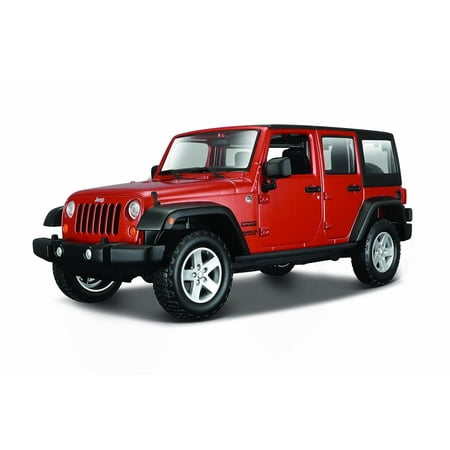 2015 Jeep Wrangler Unlimited, Orange - Maisto 31268OR - 1/24 Scale Diecast Model Toy