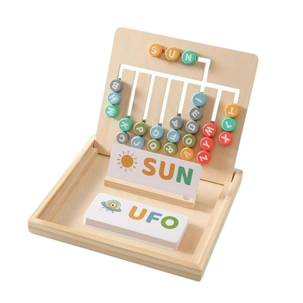 Alphabet en Bois et Puzzles de Forme Fine Motrice Éducationnelle pour les  Tout-Petits - Walmart.ca