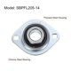 thumbnail image 3 of Rodamiento montado en brida de 7/8" con alojamiento de acero prensado, unidad SBPFL205-14, con llave, 3 of 5