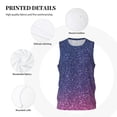 thumbnail image 3 of Naloa Violet Glitter Basketball Jersey Reversible Men's Mesh Athletic Sports Shirts Training Practice S-4XL3X-Large, 3 of 6