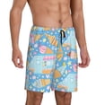 thumbnail image 2 of Sikiie Icecream Truck Mens Pajama Shorts, Lightweight Lounge Pant with Pockets Soft Sleep Pj Shorts for Men3X-Large, 2 of 6