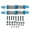 Blue, variant on YAHHU 1 Pair 4.02 inches / 102mm Front Rear Metal Shock Absorber Damper Set for Axial Scx10 1/10 RC Car Parts, Black