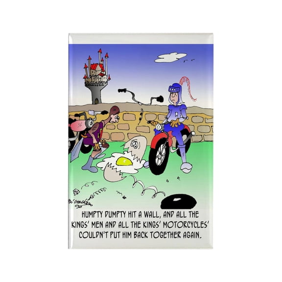 CafePress - All The King's Motorcycles - Rectangle Magnet, 2"x3" Refrigerator Magnet