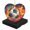 AX0024, variant on Funny Christmas Ornament,Baseball Ball In The Hole Of Cracked Red Wall With Cracks,Xmas Heart-Shaped Ceramic Pendant