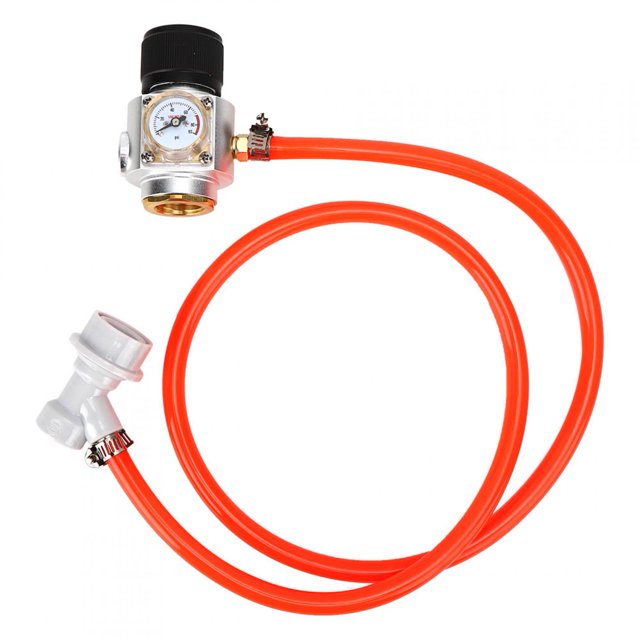 Mini regulador de Gas CO2, cargador portátil de CO2, medidor de presión, herramienta casera con bloqueo de bola