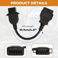 thumbnail image 3 of 8 Pin OBD1 to 16 Pin OBD2 Diagnostic Adapter Cable Compatible with Volvo Heavy Duty Truck, Work with Truck Obd2 Scanner Tools and Code Reader, 3 of 6