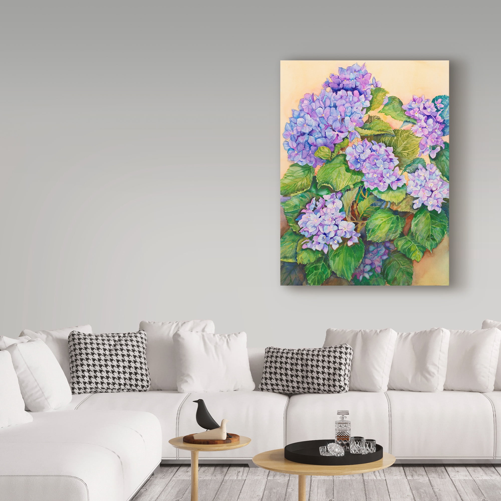 Trademark Fine Art 'Easter Hydrangea' Canvas Art by Joanne Porter